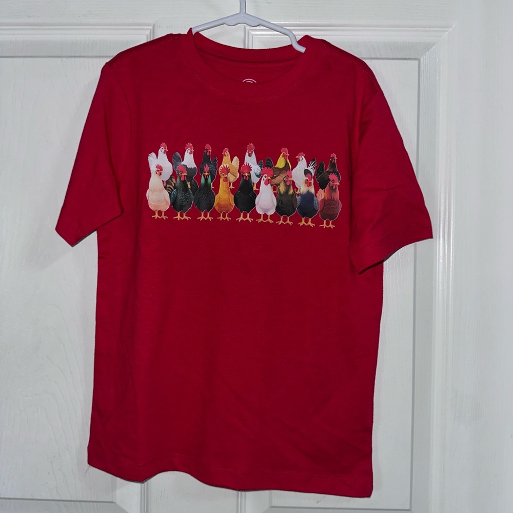 NEW Handcrafted Chicken Shirt Kids